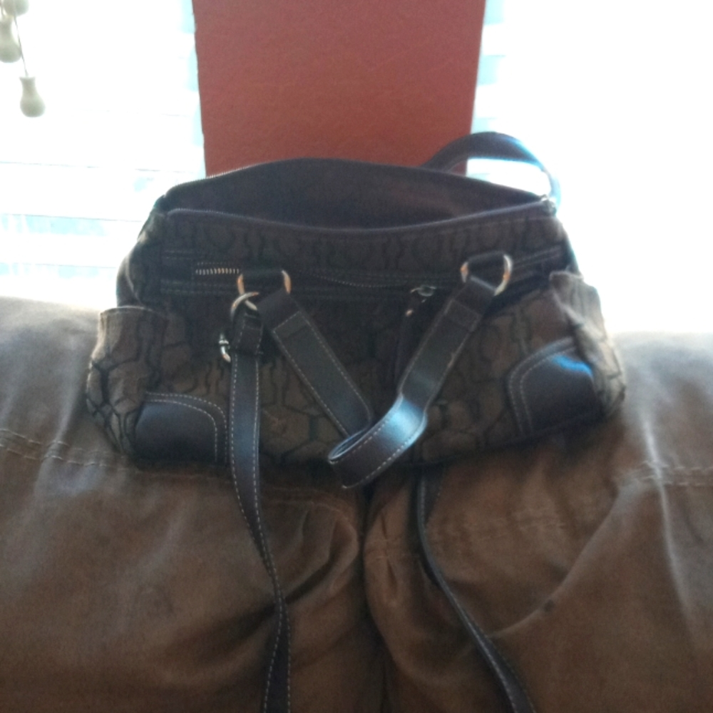 Brown cloth purse